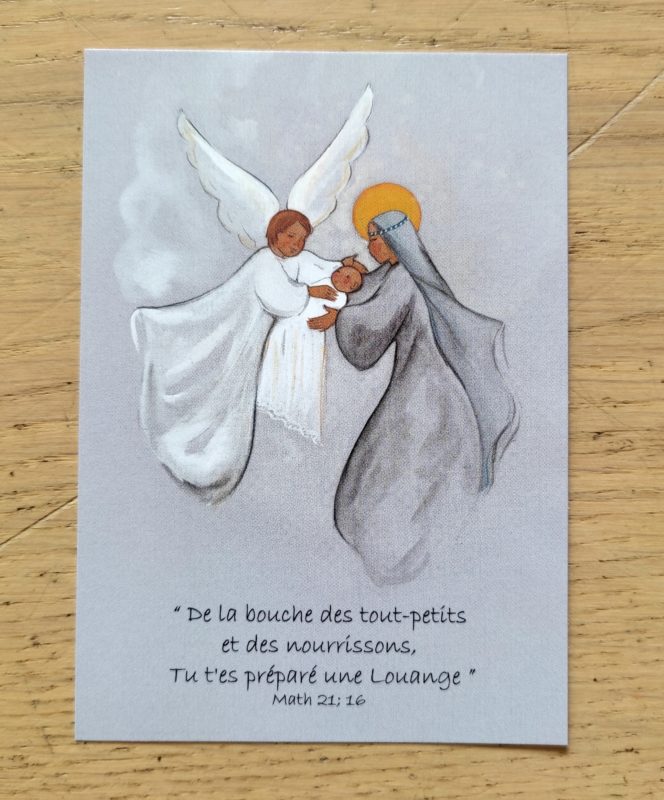 Dans les bras de la Vierge