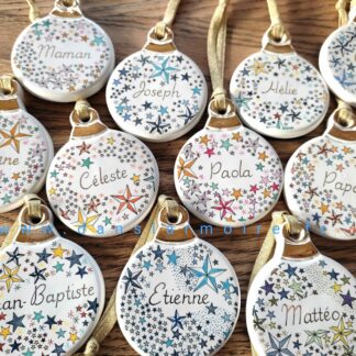 Boule céramique étoilée - à personnaliser