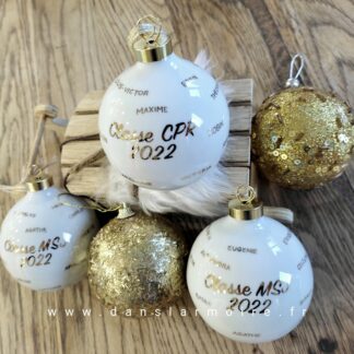Boule de Noël - maîtresse