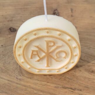 Bougie Chrisme - lot de 2 pièces